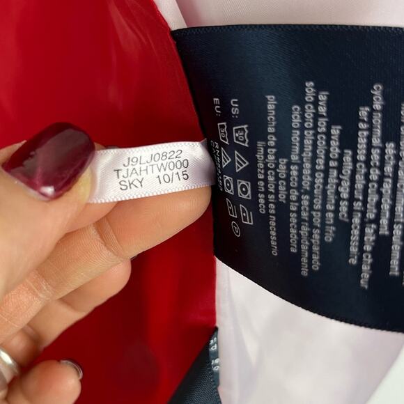 Tommy Hilfiger Jacket Coat Quilted Color Block Stadium Streetwear Unisex Retro - Picture 7 of 8